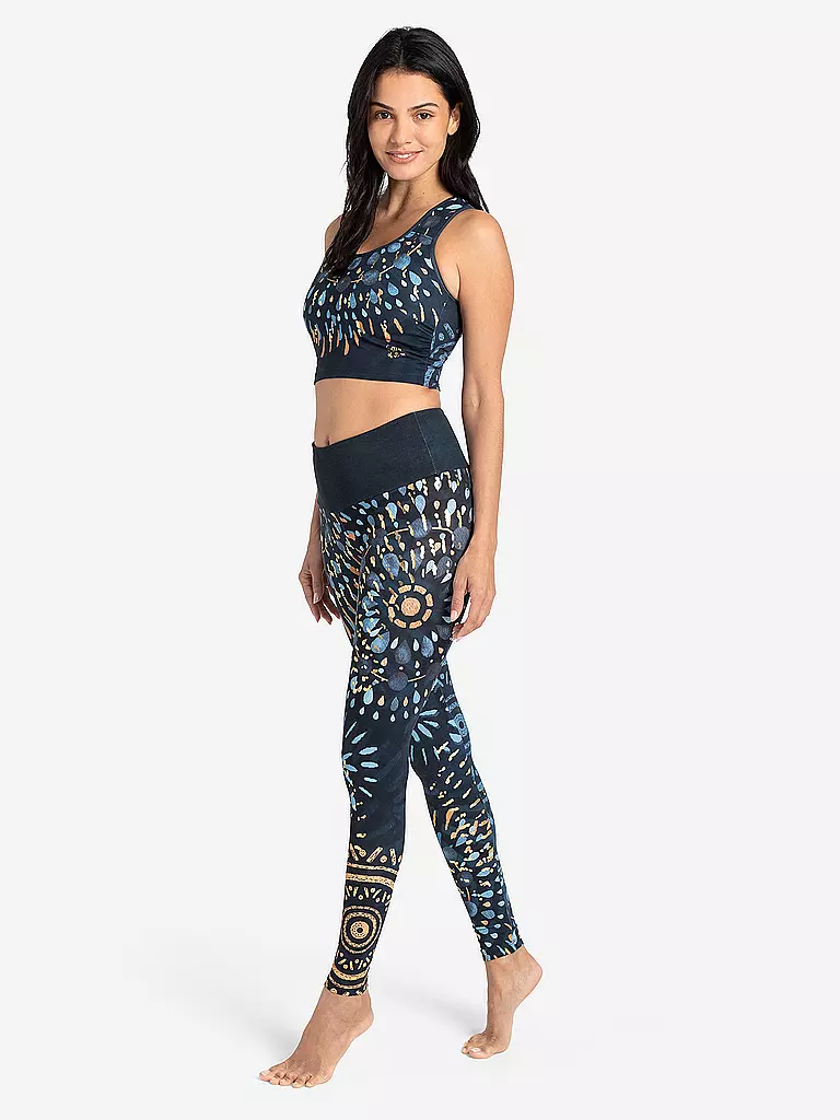 THE SPIRIT OF OM | Damen Yoga Bra Magic | Blu scuro