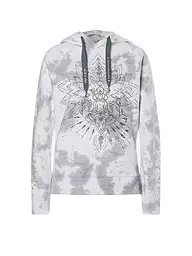 THE SPIRIT OF OM | Felpa con cappuccio da yoga Buddha da donna | Bianco