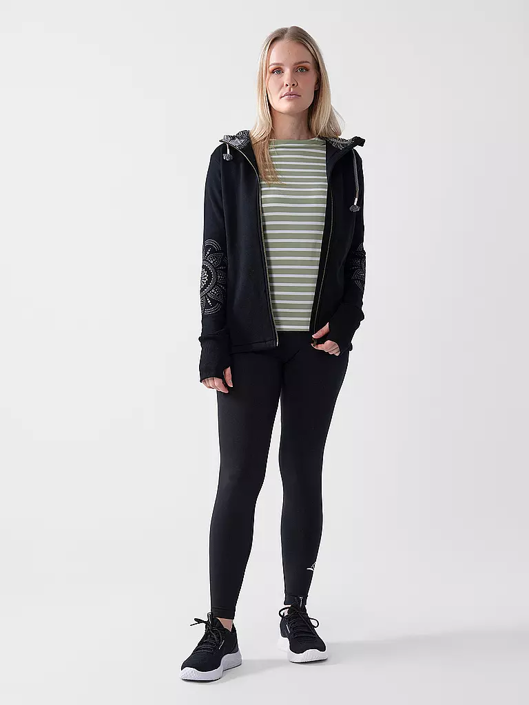 THE SPIRIT OF OM | Felpa da yoga da donna Maui | Nero