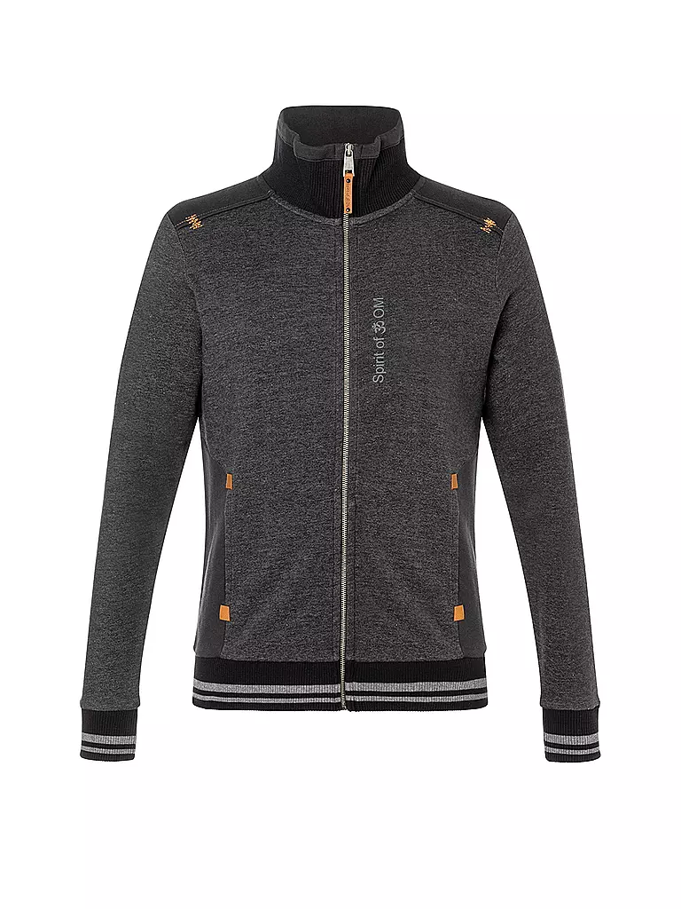 THE SPIRIT OF OM | Felpa da yoga da uomo con collo alto | Nero