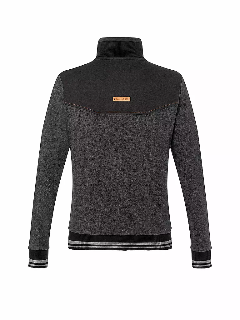 THE SPIRIT OF OM | Felpa da yoga da uomo con collo alto | Nero