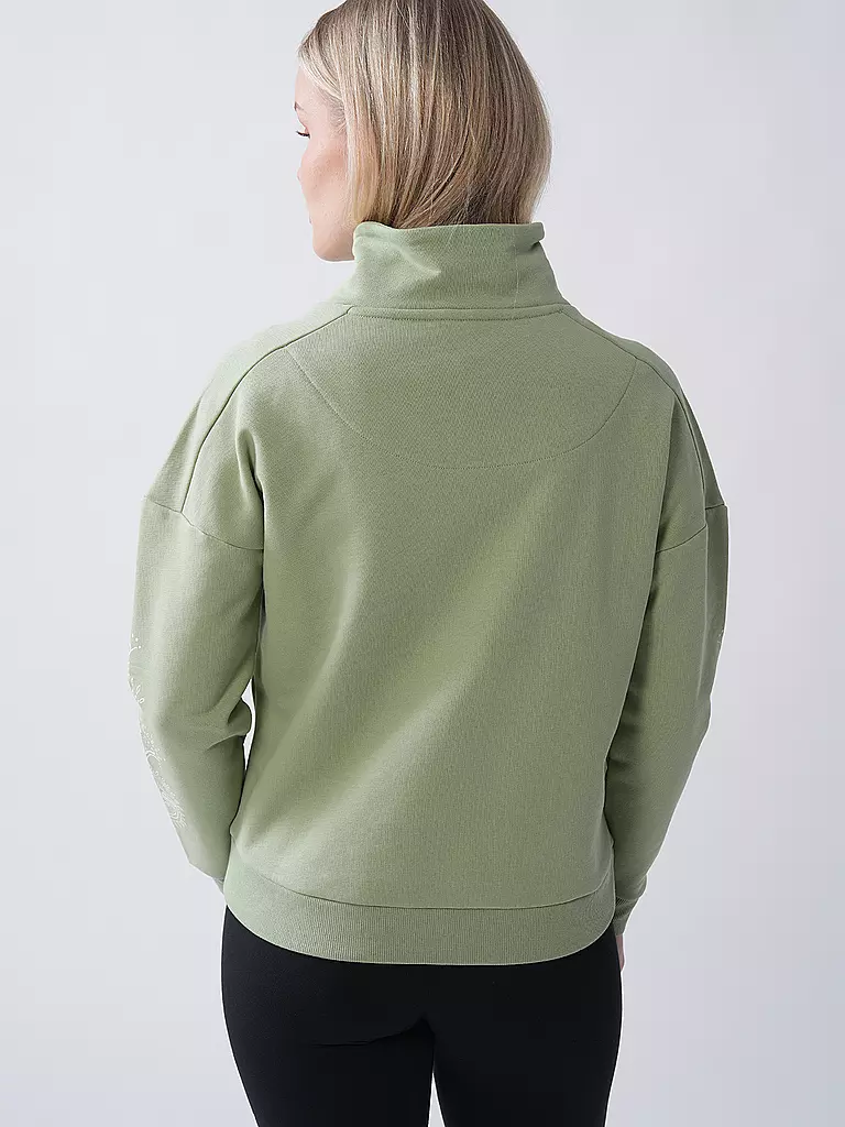 THE SPIRIT OF OM | Felpa Yoga Lounge Sattva Matcha da donna | Verde chiaro