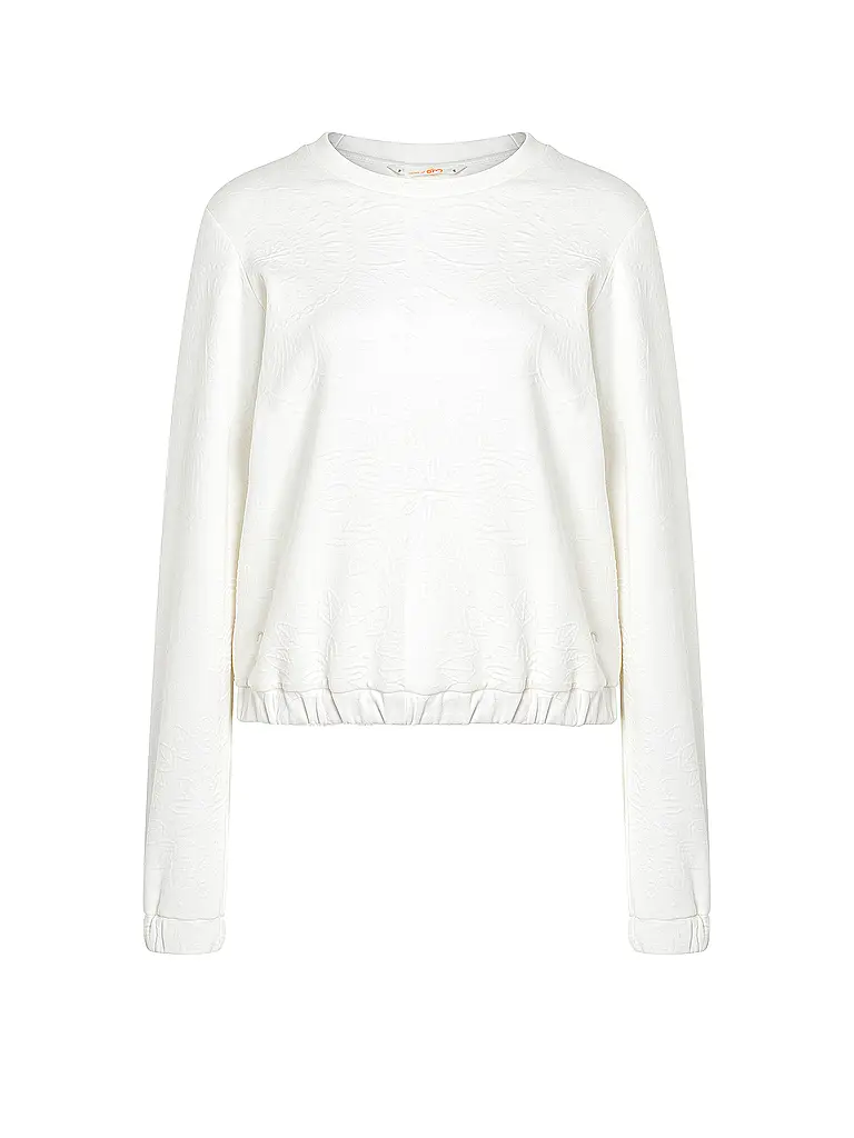 THE SPIRIT OF OM | Maglia da yoga da donna Gati Jacquard | Crema