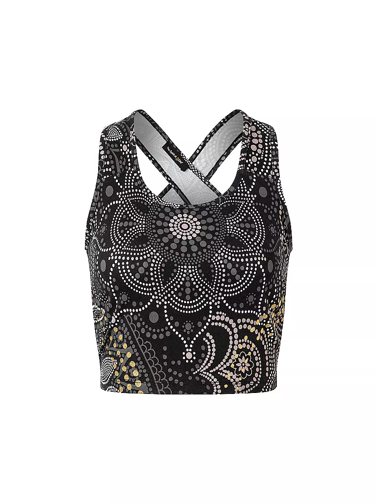 THE SPIRIT OF OM | Reggiseno da yoga da donna Maui senza imbottitura | Nero