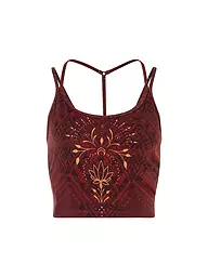 THE SPIRIT OF OM | Reggiseno Yoga da Donna Shakti | Rosso scuro
