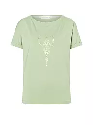 THE SPIRIT OF OM | Yogashirt da donna Eka Padma | Verde chiaro