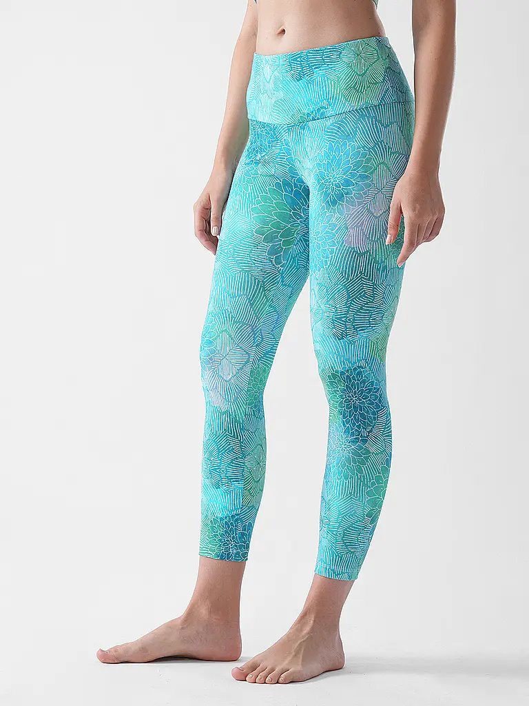 THE SPIRIT OF OM | Yogatight da donna Madhu 7/8 | Turchese