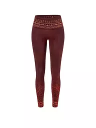 THE SPIRIT OF OM | Yogatight Shakti da donna | Rosso scuro