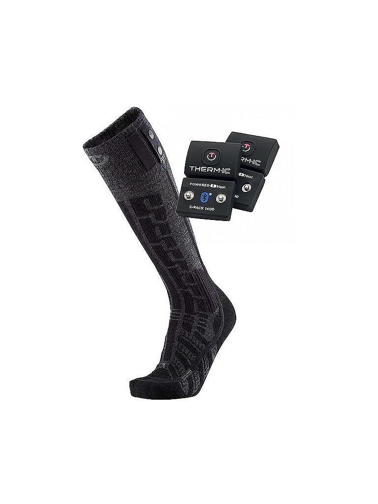 Calze da sci riscaldate Ultra Warm Comfort S.E.T + S-PACK 1400B nero 42-44