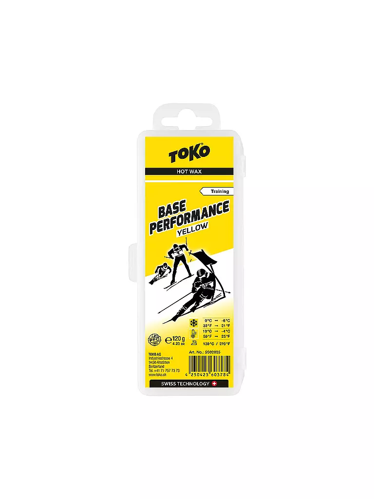 TOKO | Sciolina da sci Base Performance Hot Wax yellow | Senza colore
