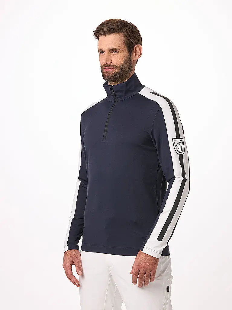 TONI SAILER | Zipshirt intimo da uomo Jordy | Blu scuro