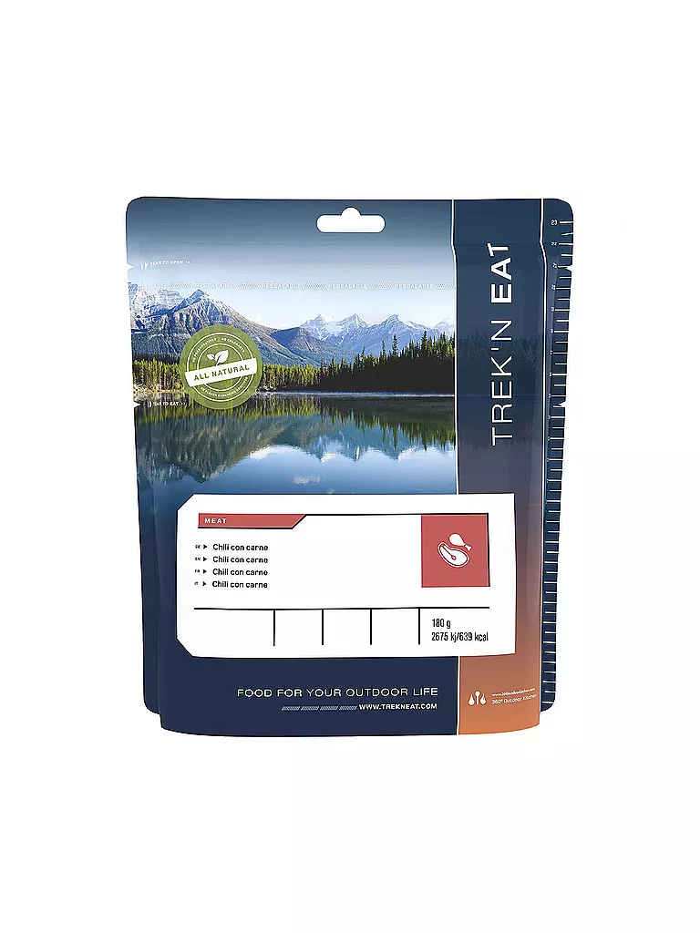 TREKN EAT | Outdoorfood Chili con Carne | Senza colore