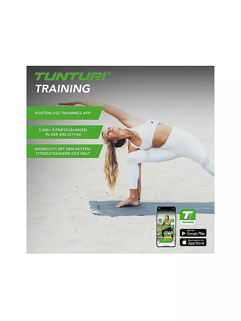 TUNTURI |  TPE Yogamatte 4mm  | Grigio