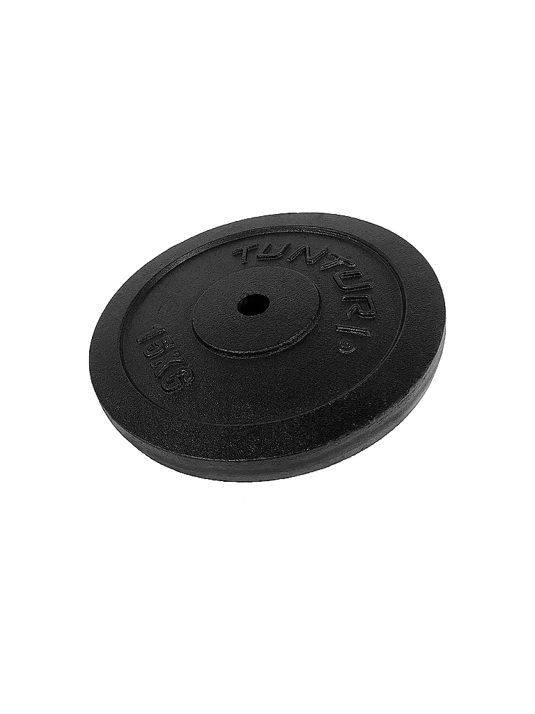 TUNTURI | Disco per manubri in ghisa 1x 15 KG | Nero