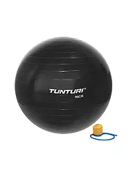 TUNTURI | Palla da ginnastica 90 cm con pompa | Nero