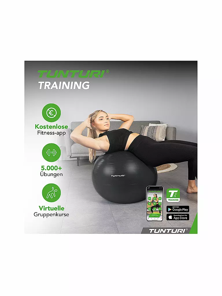 TUNTURI | Palla da ginnastica anti-scoppio 65 cm |