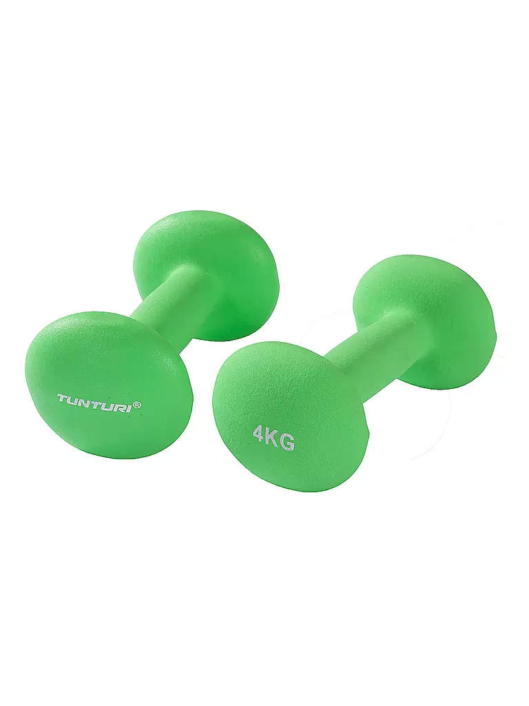 TUNTURI | Set di manubri corti da 4 kg | Verde