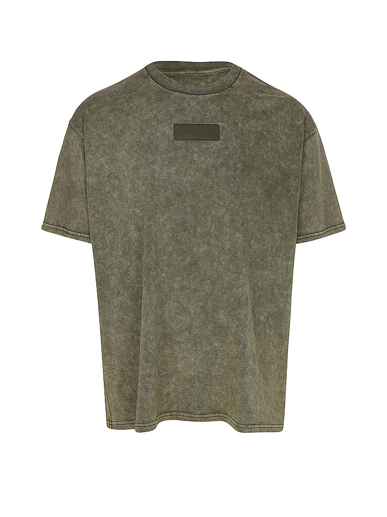 T-shirt da uomo UA Project Rock Heavyweight oliva M