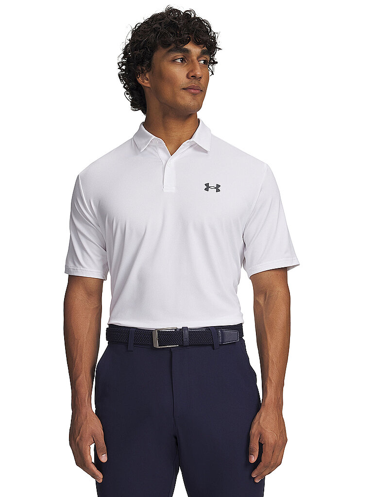 Polo da uomo UA Matchplay bianco XL