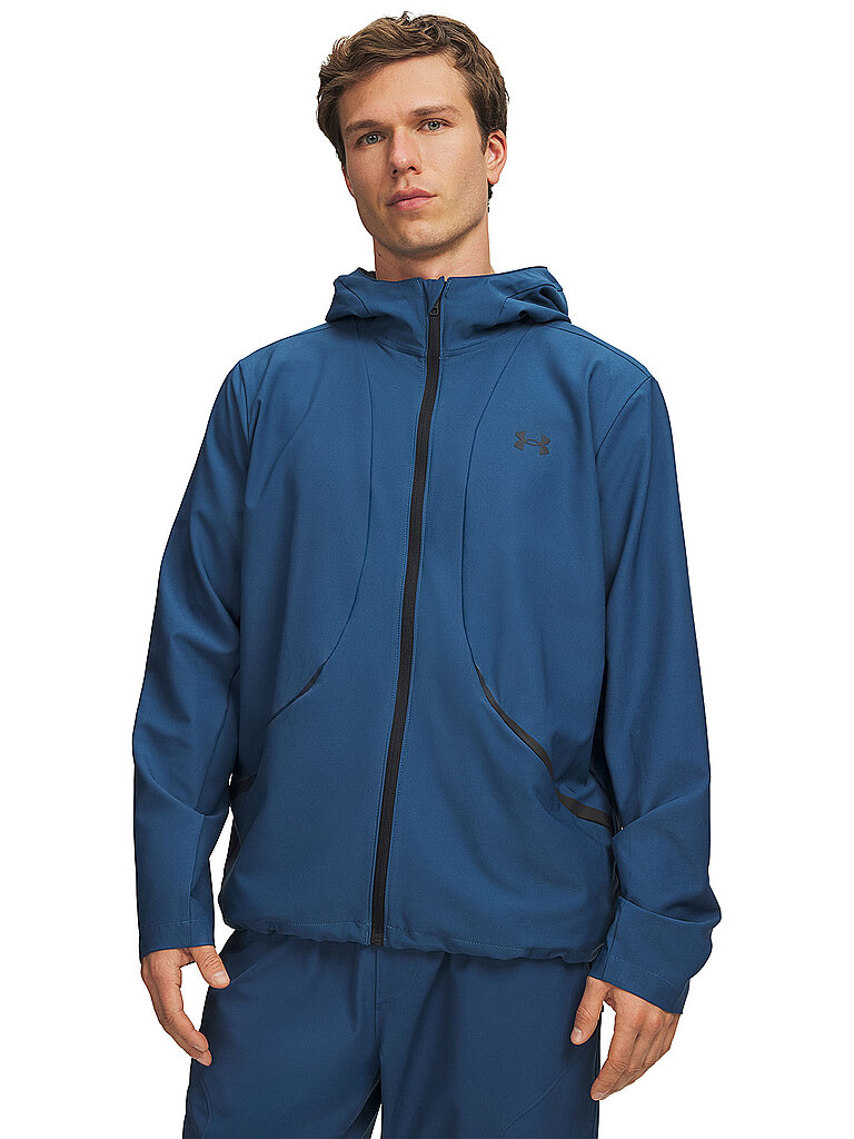 Giacca con cappuccio da uomo UA Unstoppable in tessuto blu S