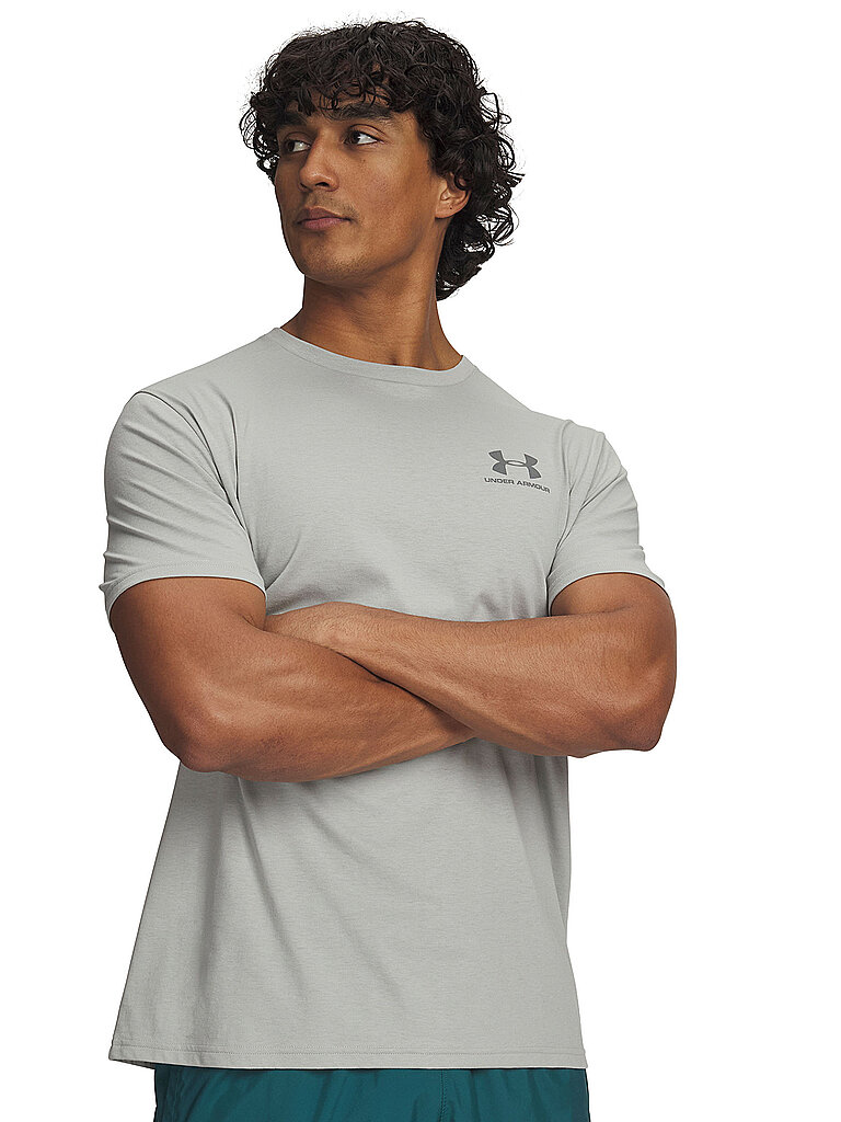 T-shirt da uomo UA Sportstyle grigio chiaro S