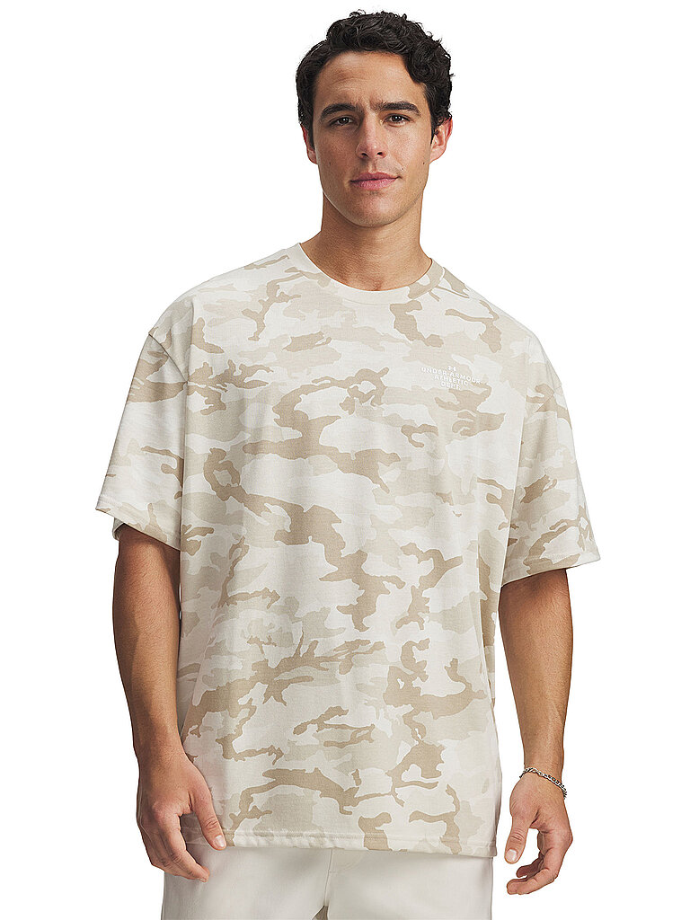T-shirt da uomo UA Athletic Department Printed Heavyweight cammello M
