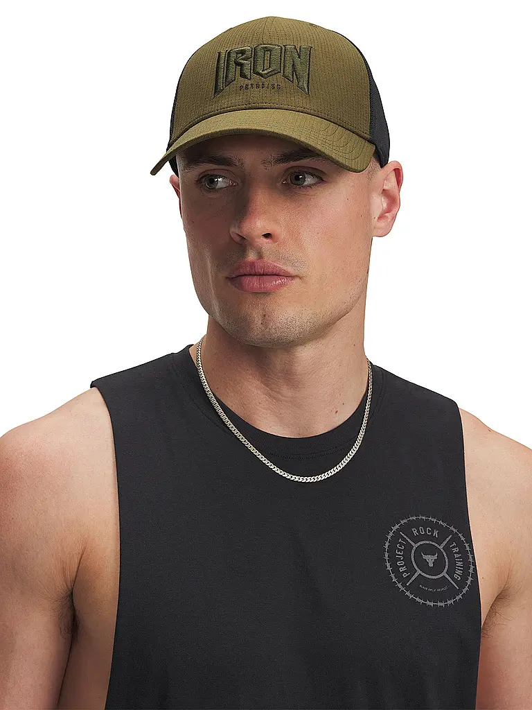 UNDER ARMOUR | Cappellino trucker Project Rock | Oliva