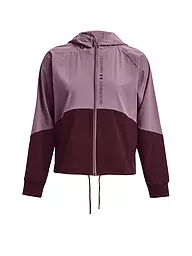 UNDER ARMOUR | Damen Fitnessjacke UA Jacke aus Webstoff mit durchgehendem Zip | Lilla