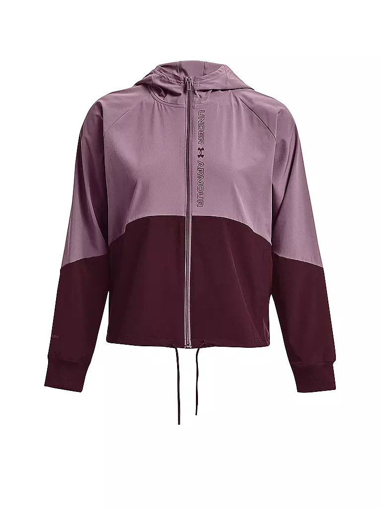 UNDER ARMOUR | Damen Fitnessjacke UA Jacke aus Webstoff mit durchgehendem Zip | Lilla
