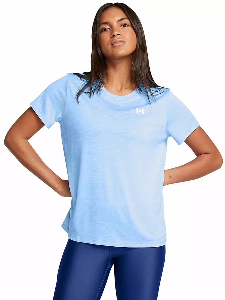 UNDER ARMOUR | Damen Fitnessshirt UA Tech™ Twist | Blu chiaro