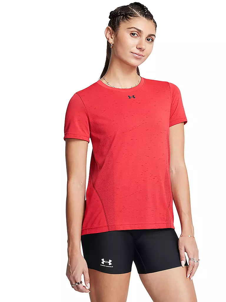 UNDER ARMOUR | Damen Fitnessshirt Vanish Seamless Loose | Rosso scuro