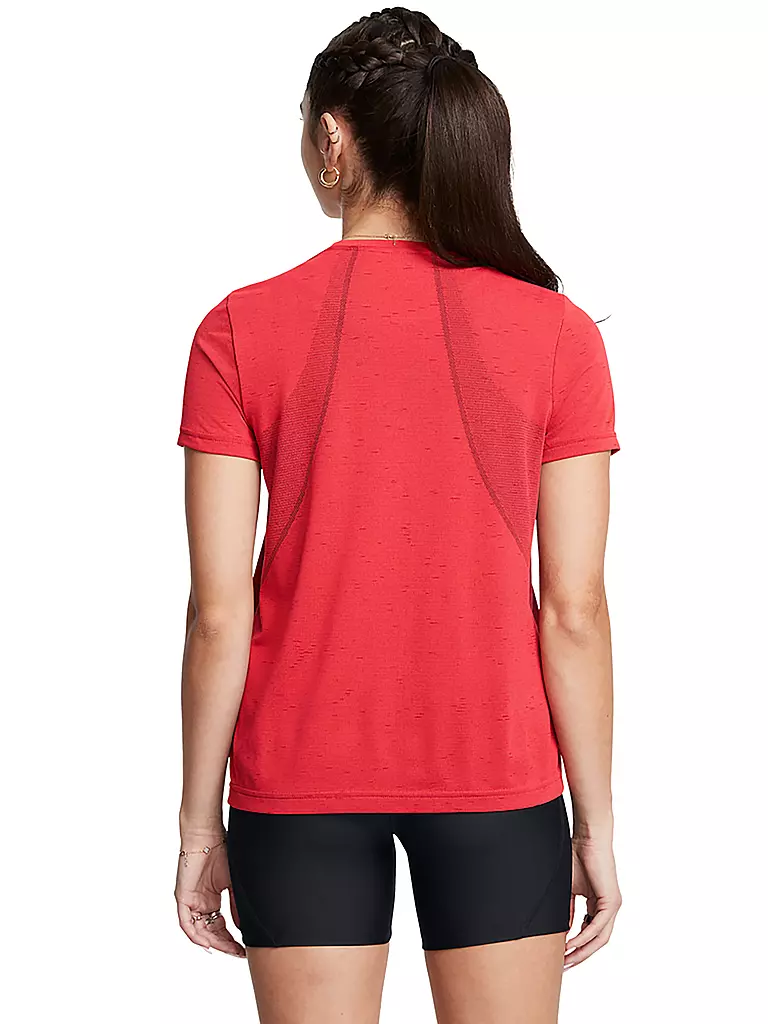 UNDER ARMOUR | Damen Fitnessshirt Vanish Seamless Loose | Rosso scuro