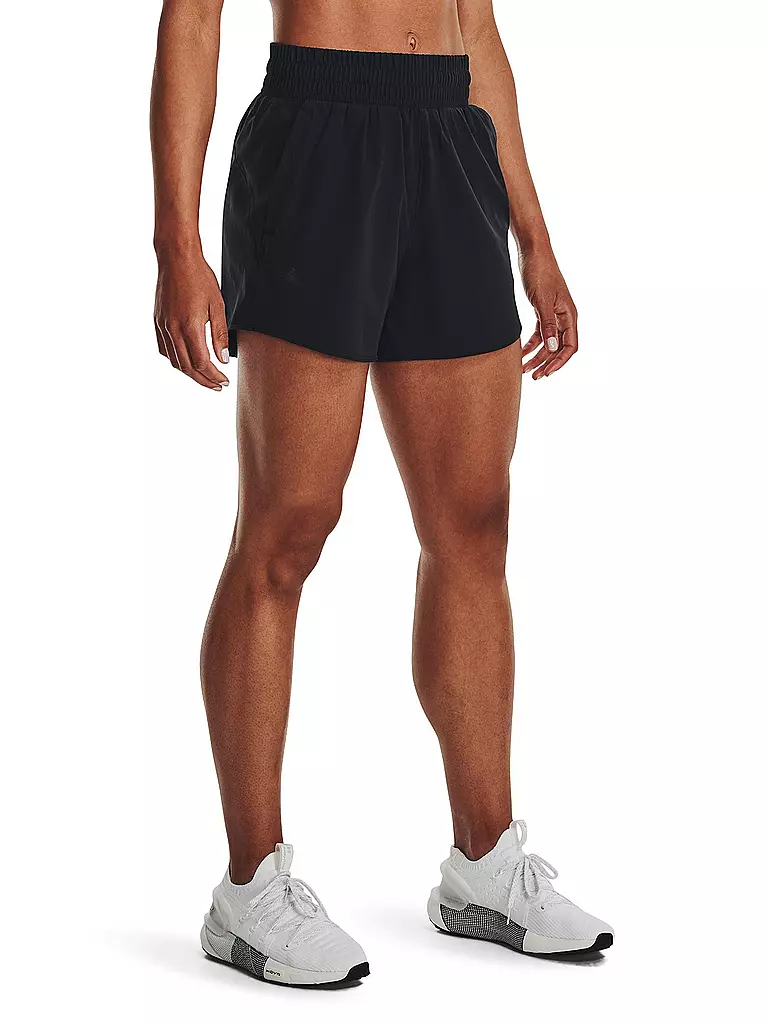 UNDER ARMOUR | Damen Fitnessshort UA Flex Woven 5" | Nero