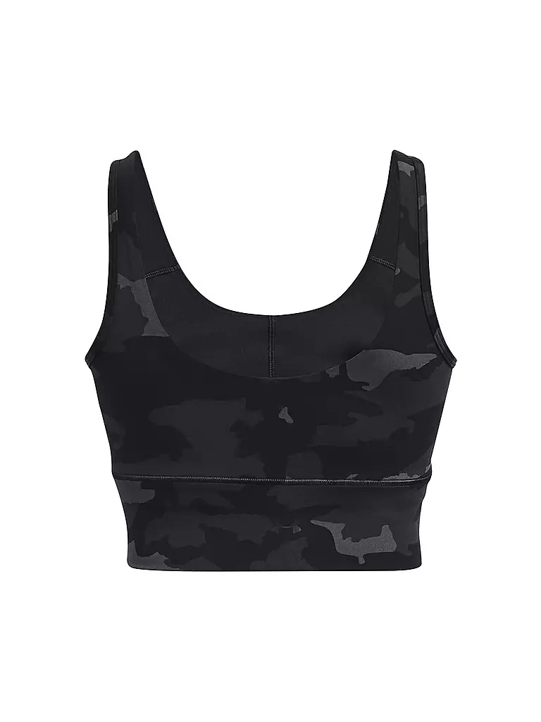 UNDER ARMOUR | Damen Fitnesstank  UA Meridian Fitted Printed Crop | Nero