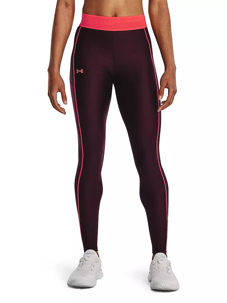 UNDER ARMOUR | Damen Fitnesstight HeatGear® | Rosso scuro