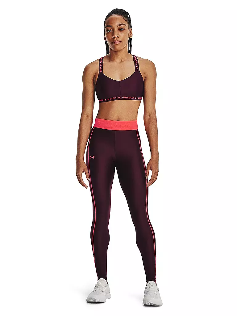 UNDER ARMOUR | Damen Fitnesstight HeatGear® | Rosso scuro