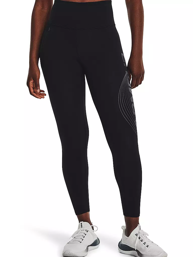 UNDER ARMOUR | Damen Fitnesstight UA Motion Branded Ankle Leg | Nero