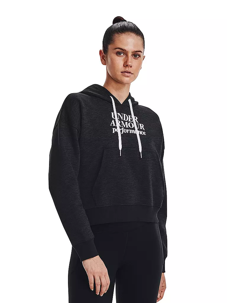 UNDER ARMOUR | Damen Hoodie UA Recovery Fleece mit Schriftzug | Grigio