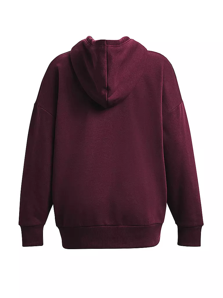 UNDER ARMOUR | Damen Hoodie UA Rival Fleece Oversized  | Rosso scuro