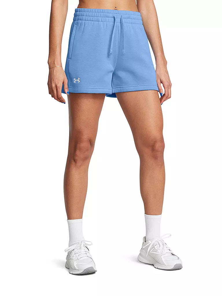 UNDER ARMOUR | Damen Short UA Rival Fleece | Blu chiaro