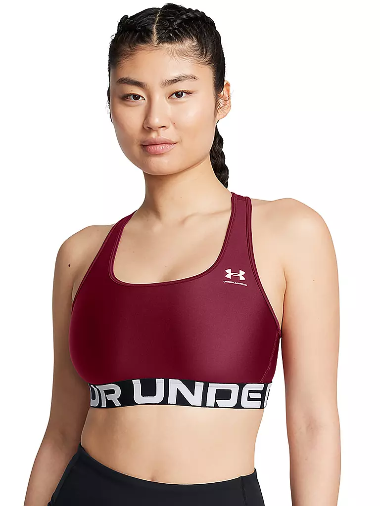 UNDER ARMOUR | Damen Sport-BH HeatGear® Armour Medium Support | Rosso scuro
