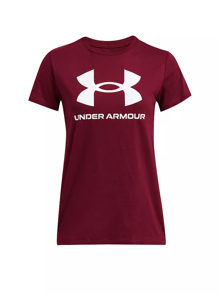 UNDER ARMOUR | Damen T-Shirt UA Sportstyle Grafik | Rosso scuro