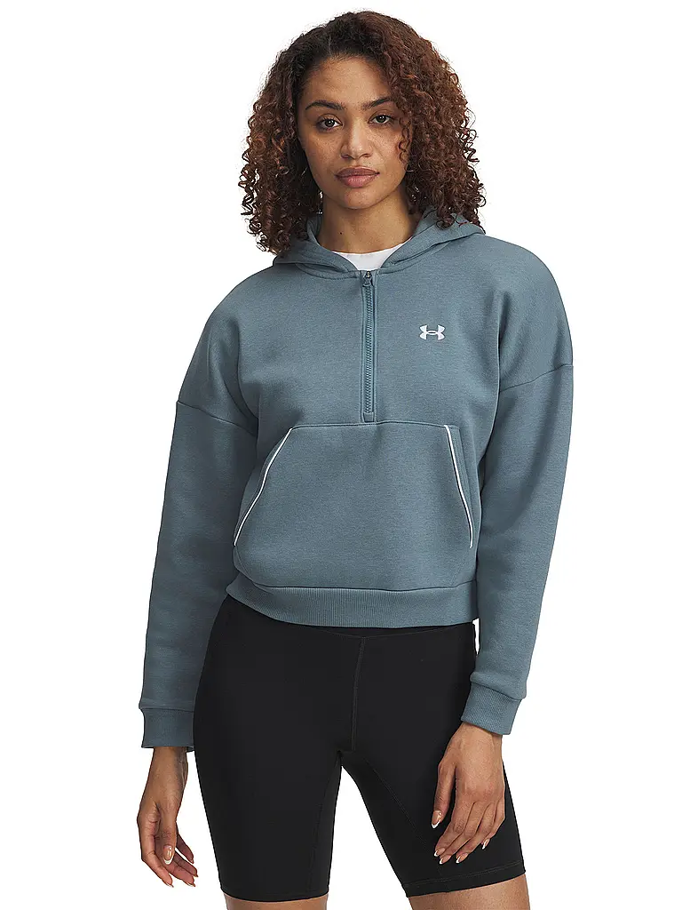 UNDER ARMOUR | Felpa con cappuccio da donna UA Rival Fleece Piped | Petrolio