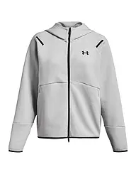 UNDER ARMOUR | Felpa con cappuccio da donna UA Unstoppable Fleece con zip integrale | Grigio