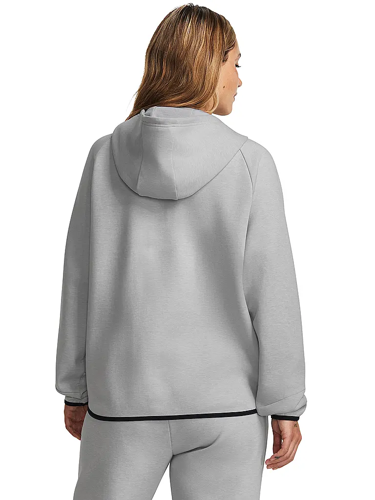 UNDER ARMOUR | Felpa con cappuccio da donna UA Unstoppable Fleece con zip integrale | Grigio