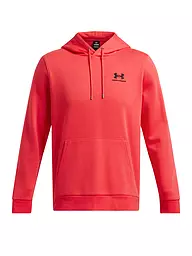 UNDER ARMOUR | Felpa con cappuccio da uomo UA Essential Fleece | Rosso