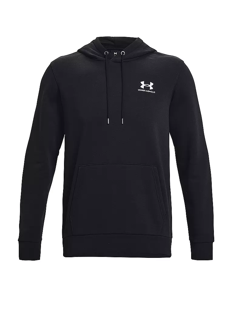 UNDER ARMOUR | Felpa con cappuccio da uomo UA Essential Fleece | Nero