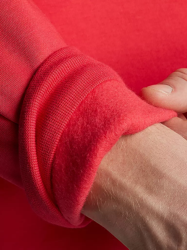 UNDER ARMOUR | Felpa con cappuccio da uomo UA Essential Fleece | Rosso