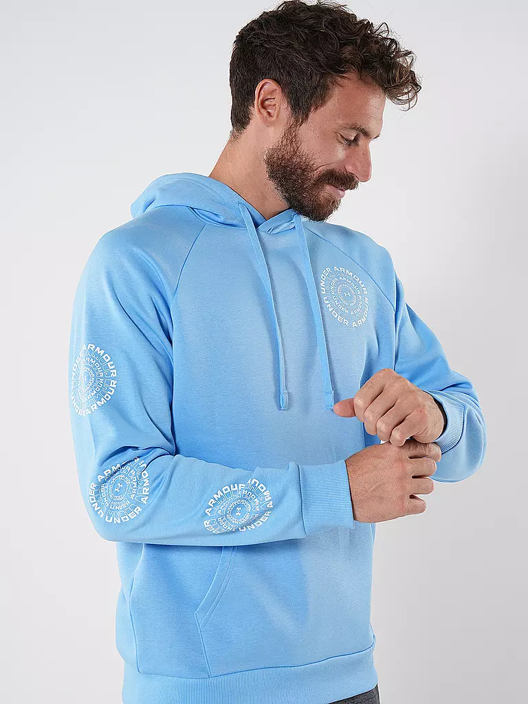 UNDER ARMOUR | Felpa con cappuccio da uomo UA Rival Fleece High Brand Read Logo |