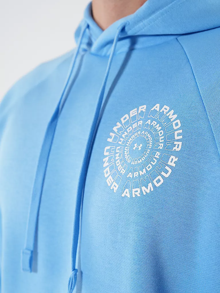 UNDER ARMOUR | Felpa con cappuccio da uomo UA Rival Fleece High Brand Read Logo |